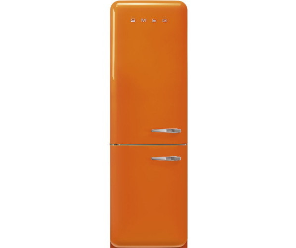 Smeg FAB32LOR6 retro jaren 50 koelkast - oranje - linksdraaiend