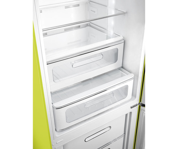 Smeg FAB32RLI6 retro jaren 50 koelkast - limegroen