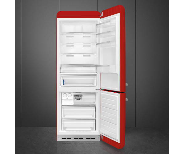 Smeg FAB38RRD6 retro jaren 50 koelkast - rood - rechtsdraaiend
