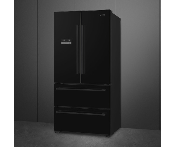 Smeg FQ55FNDE side-by-side koelkast - zwart