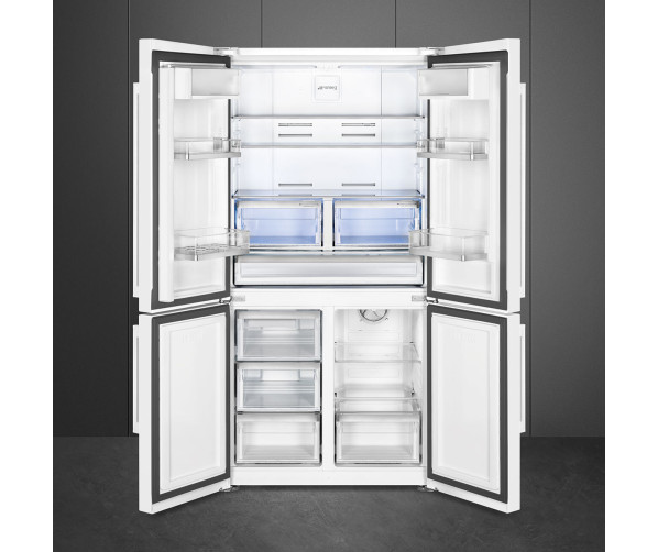 Smeg FQ60BDE side-by-side koelkast - wit