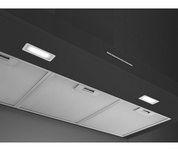 Smeg KBT900AE wand afzuigkap - antraciet - plat blok model