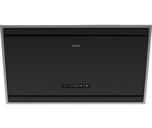 Smeg KV394MB schuine anti-hoofdstoot afzuigkap - zwart