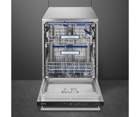 Smeg LVS345BQSTX vrijstaande design vaatwasser - rvs