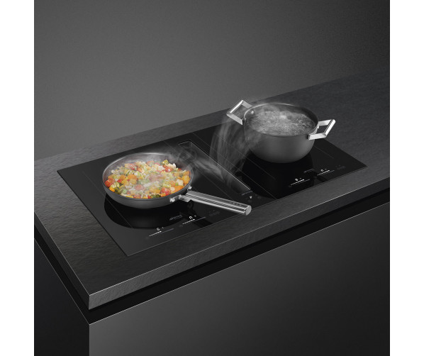 Smeg SIM631WLD inbouw inductie kookplaat - 38 cm. - domino