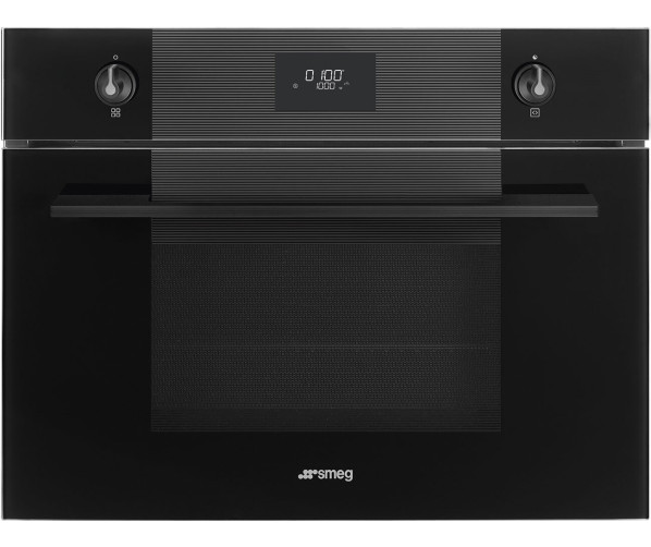 Smeg SO4101M1B3 inbouw oven met magnetron - nis 45 cm.
