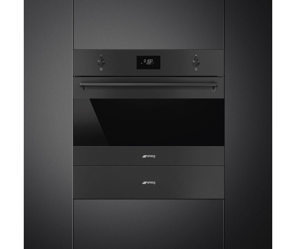 Smeg SO4301M0N inbouw magnetron met grill - zwart