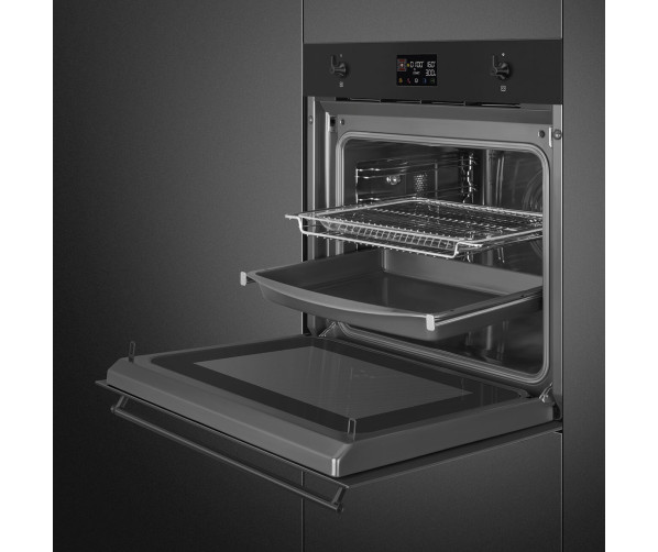 Smeg SO6302M2N inbouw oven met magnetron - mat zwart - Galileo Speedwave XL