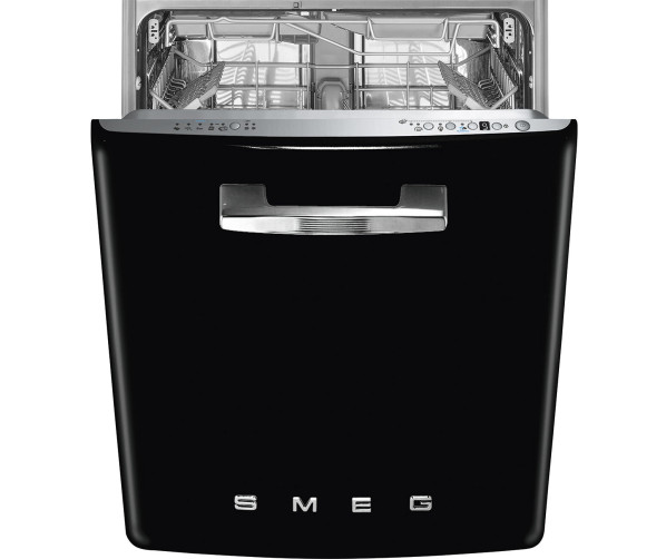 Smeg ST2FABBL2 onderbouw vaatwasser - retro jaren 50 - zwart