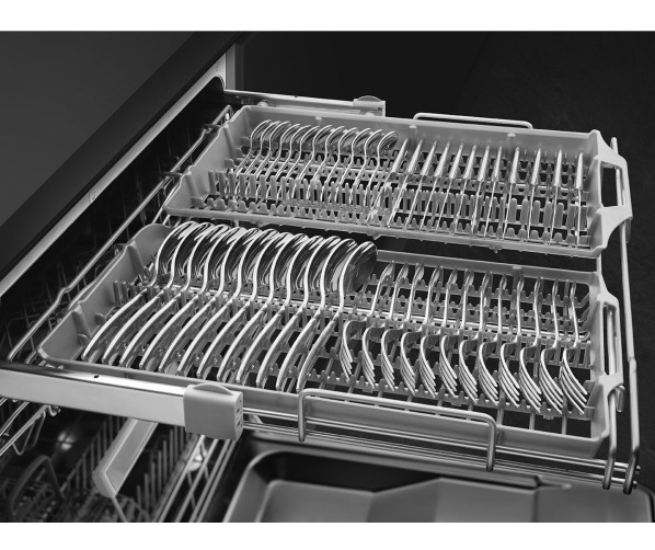 Smeg ST2FABBL2 onderbouw vaatwasser - retro jaren 50 - zwart