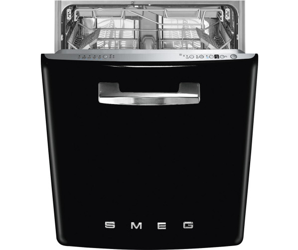 Smeg STFABBL3 retro jaren 50 onderbouw vaatwasser - zwart