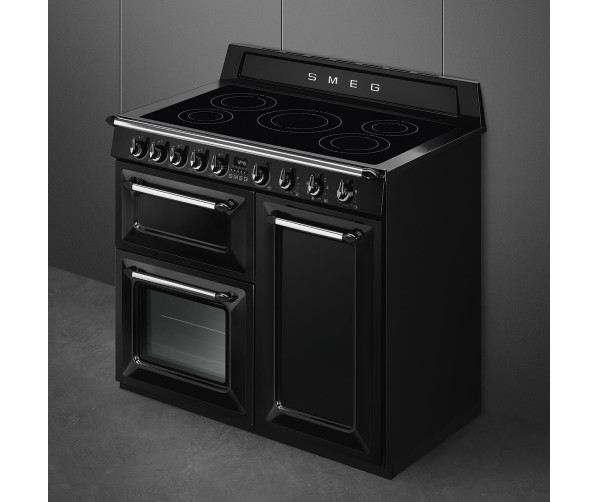 Smeg TR103IBL2 inductie fornuis - zwart - 100 cm - Victoria