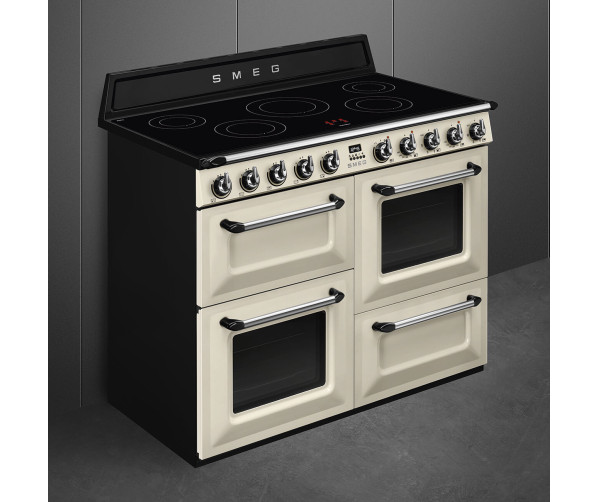 Smeg TR4110IP2 inductie fornuis - crème - 110 cm. breed