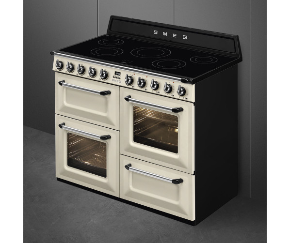 Smeg TR4110IP2 inductie fornuis - crème - 110 cm. breed