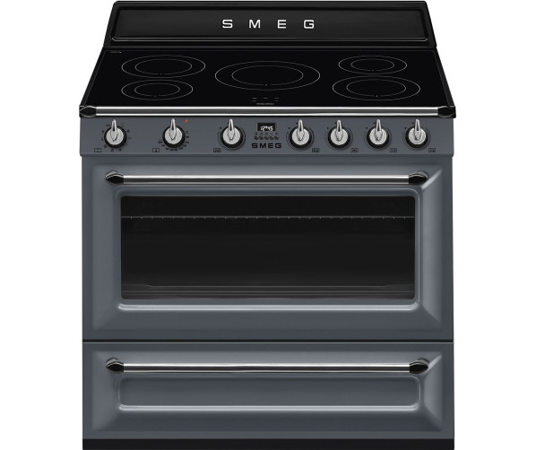Smeg TR90IGR inductie fornuis - leigrijs