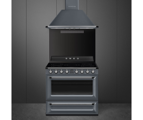Smeg TR90IGR inductie fornuis - leigrijs