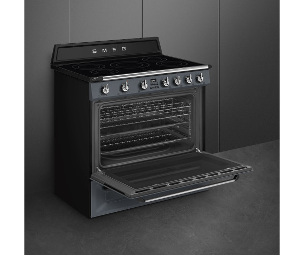 Smeg TR90IGR inductie fornuis - leigrijs
