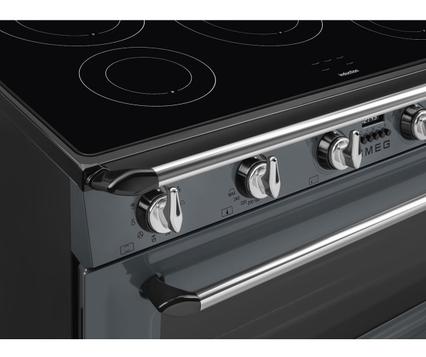 Smeg TR90IGR inductie fornuis - leigrijs