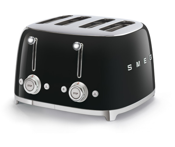 Smeg TSF03BLEU broodrooster zwart