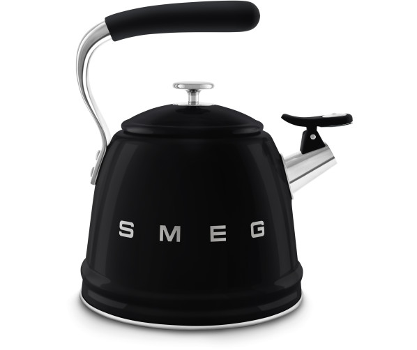Smeg WKF01BL fluitketel - jaren 50 - zwart