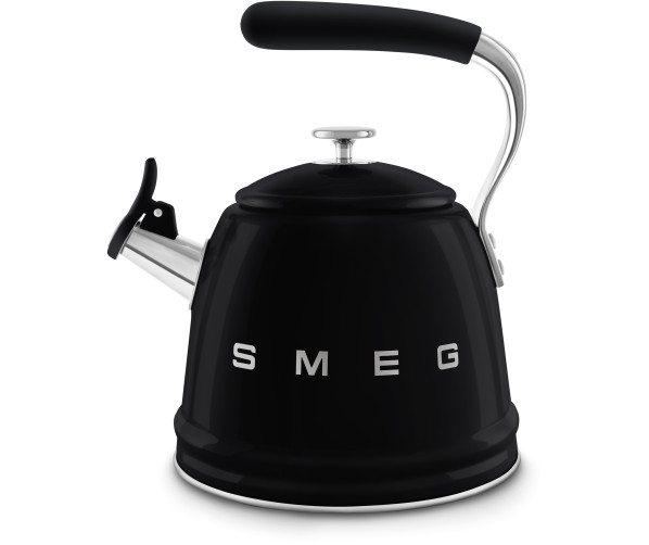 Smeg WKF01BL fluitketel - jaren 50 - zwart