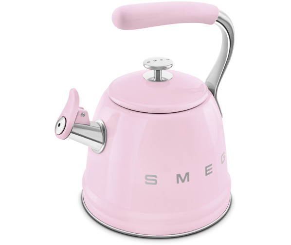 Smeg WKF01PK fluitketel - jaren 50 - roze