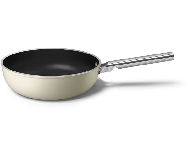 Dankzij de vernieuwde bodem van deze Smeg wokpan is PFAS niet meer aanwezig