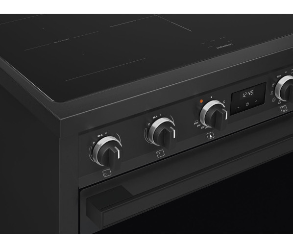 Smeg B95IMAN9 inductie fornuis - volledig antraciet
