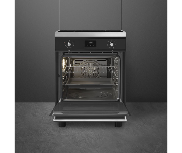 Smeg C6IMMBT2 inductie fornuis - 60 cm. breed - mat zwart