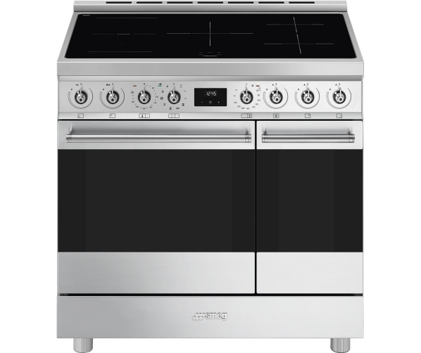 Smeg C92IPX2 inductie fornuis - roestvrijstaal - dubbele oven