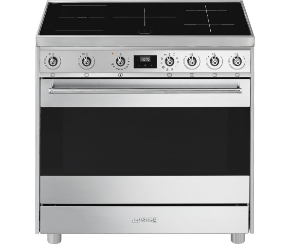 Smeg C9CIMX9-1 inductie fornuis - 90 cm. breed - roestvrijstaal