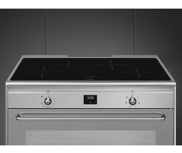 Smeg CG90IXT9 fornuis inductie - roestvrijstaal