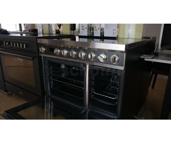 Smeg CPF92IMA inductie fornuis - antraciet - dubbele oven - Portofino