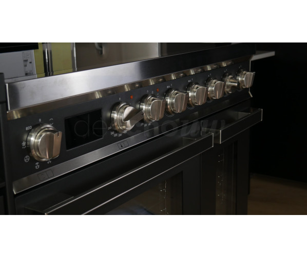 Smeg CPF92IMA inductie fornuis - antraciet - dubbele oven - Portofino