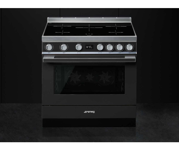 Smeg CPF9IPAN inductie fornuis - antraciet