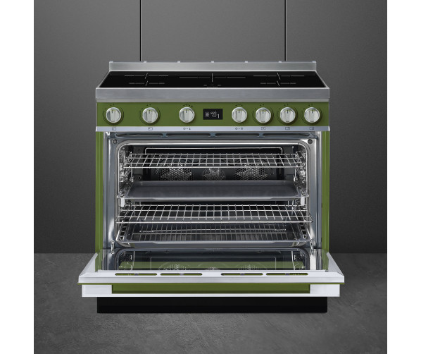 Smeg CPF9IPOG inductie fornuis - groen
