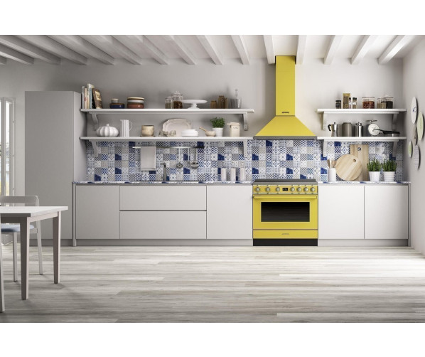 Smeg CPF9IPYW inductie fornuis - geel