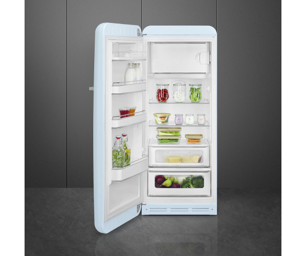 Smeg FAB28LPB5 koelkast pastelblauw - linksdraaiend
