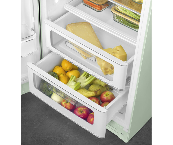 Smeg FAB28LPG5 koelkast watergroen - linksdraaiend