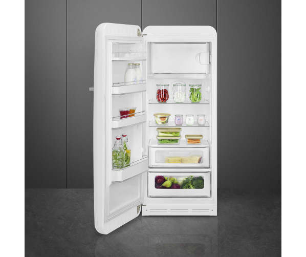 Smeg FAB28LWH5 koelkast wit - linksdraaiend