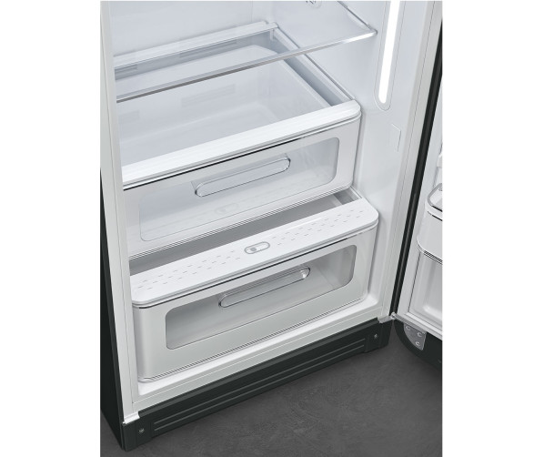 Smeg FAB28RDBLV5 koelkast black velvet - rechtsdraaiend