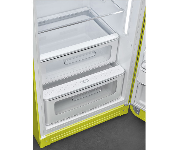 Smeg FAB28RLI5 koelkast limegroen - rechtsdraaiend