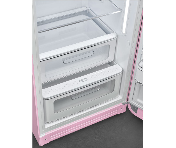 Smeg FAB28RPK5 koelkast roze - rechtsdraaiend