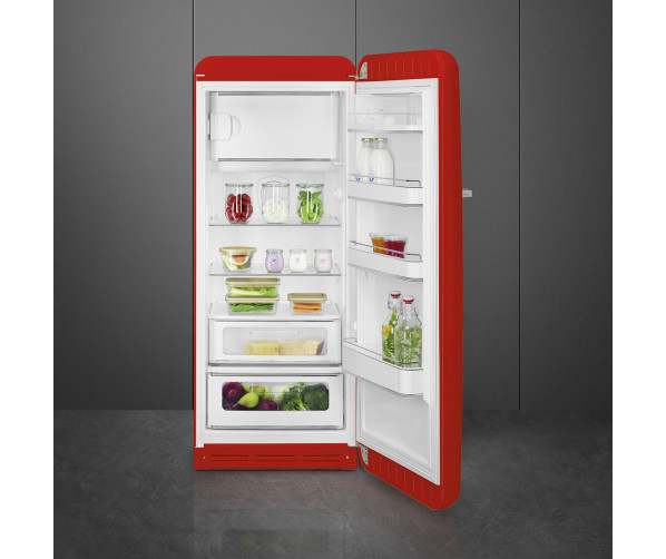 Smeg FAB28RRD5 koelkast rood - rechtsdraaiend