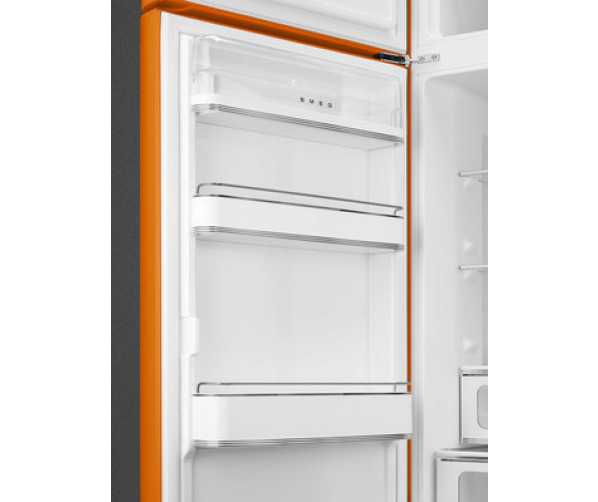 Smeg FAB30LOR5 linksdraaiende retro koelkast - oranje