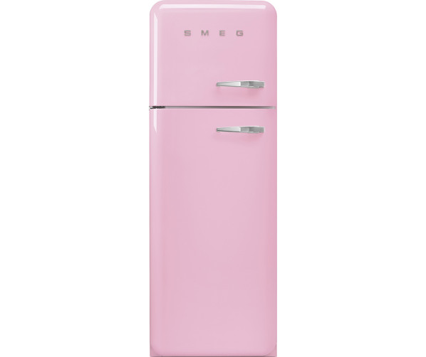 Smeg FAB30LPK5 linksdraaiende retro koelkast - roze