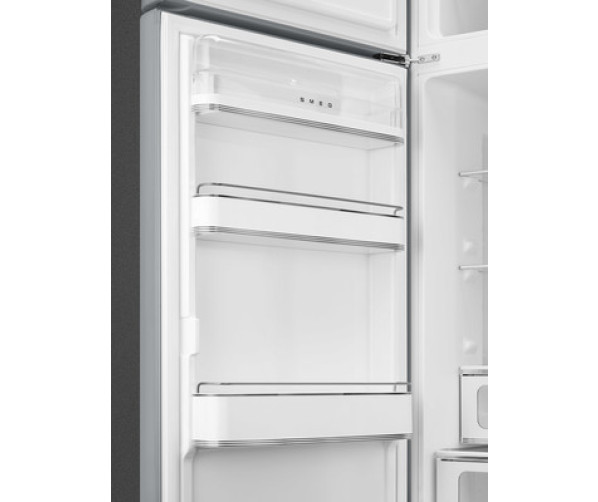 Smeg FAB30LSV5 linksdraaiende retro koelkast - zilver metallic