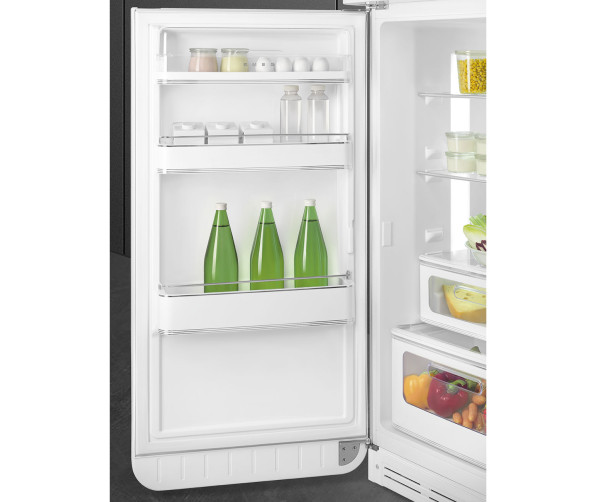 Smeg FAB30LWH5 retro jaren 50 koelkast - linksdraaiend - wit
