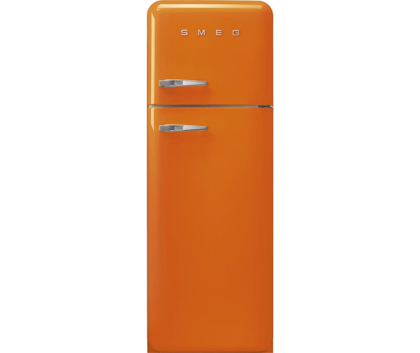 Smeg FAB30ROR5 rechtsdraaiende retro koelkast - oranje