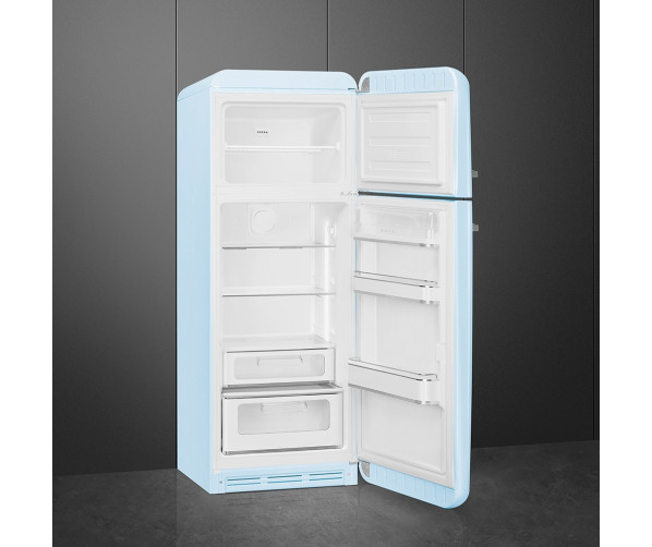 Smeg FAB30RPB5 rechtsdraaiende retro koelkast - pastel blauw